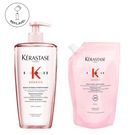 Kit kérastase shampoo bain hydra-fortifiant com refil