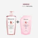 Kit kérastase shampoo bain hydra-fortifiant com refil
