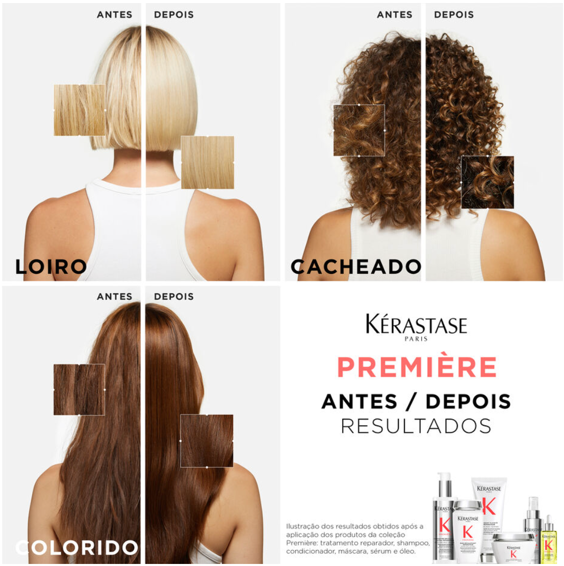 Kit Kérastase Première Shampoo + Condicionador + Tratamento Descalcificante