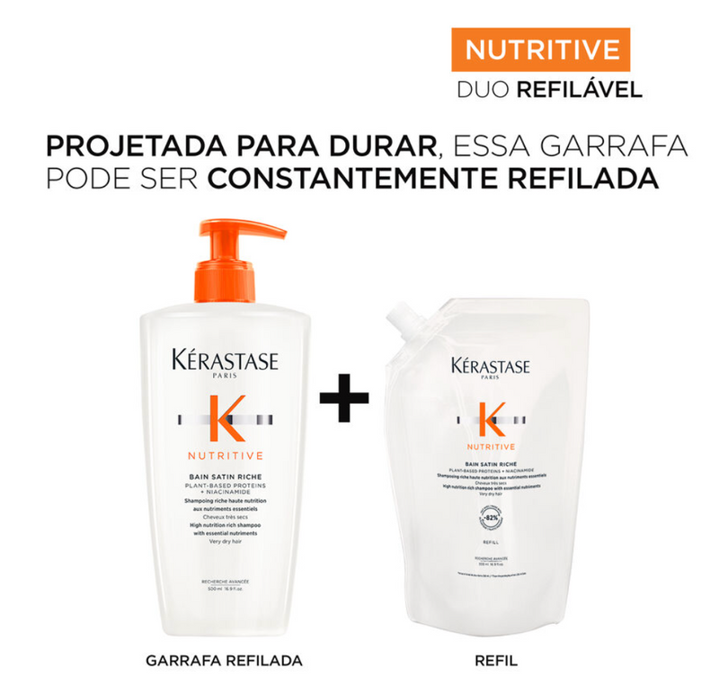 Refil Shampoo Kérastase Nutritive Bain Satin Riche